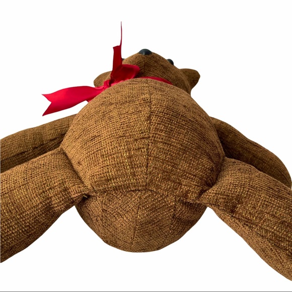 Handmade Vintage Teddy Bear Soft Sturdy Well Made Brown 14.5 Inches Tall - Picture 5 of 5